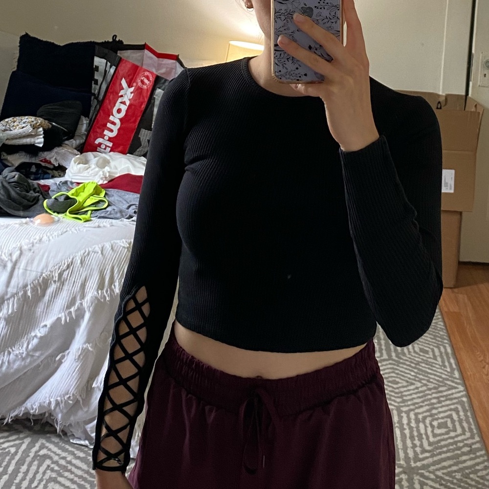 Black Topshop Crop